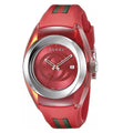 GUCCI SYNC YA137103 Men's Watch – Red Dial, Quartz Movement with Original Box