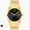 MOVADO BOLD QUEST GOLD WITH BLACK DIAL NEW EDITION