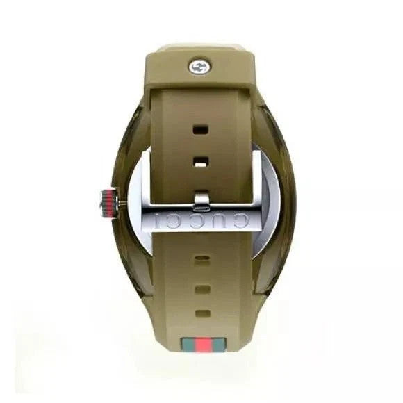 GUCCI SYNC YA137111 Men's Watch – Green Army Dial, Quartz, Box