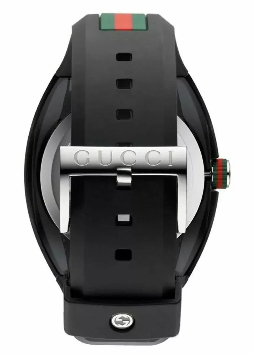 GUCCI SYNC YA137111 Men's Watch – Black Dial, Quartz, Box & Booklet