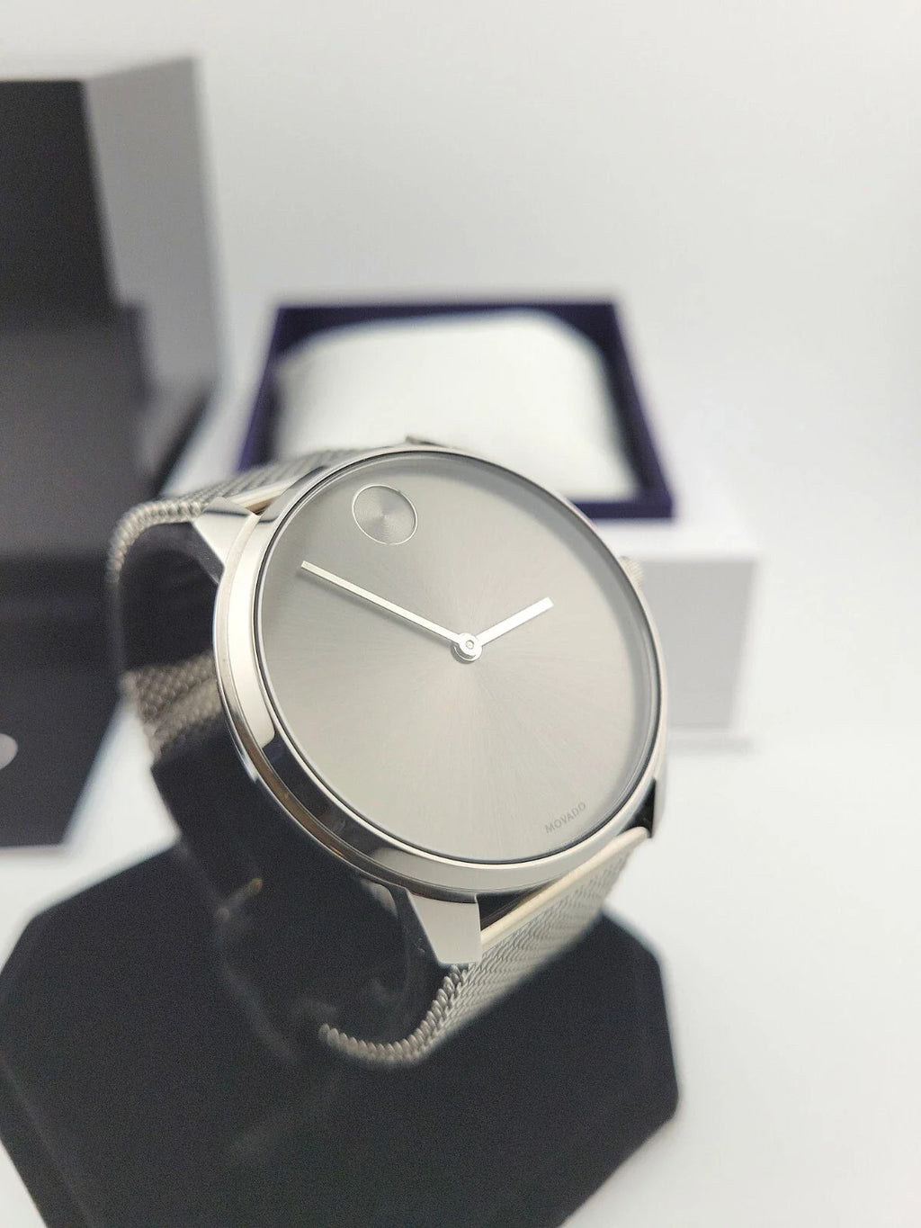 Movado Men's Bold Gray Dial Stainless Steel Watch - 3600599 ($695 MSRP)