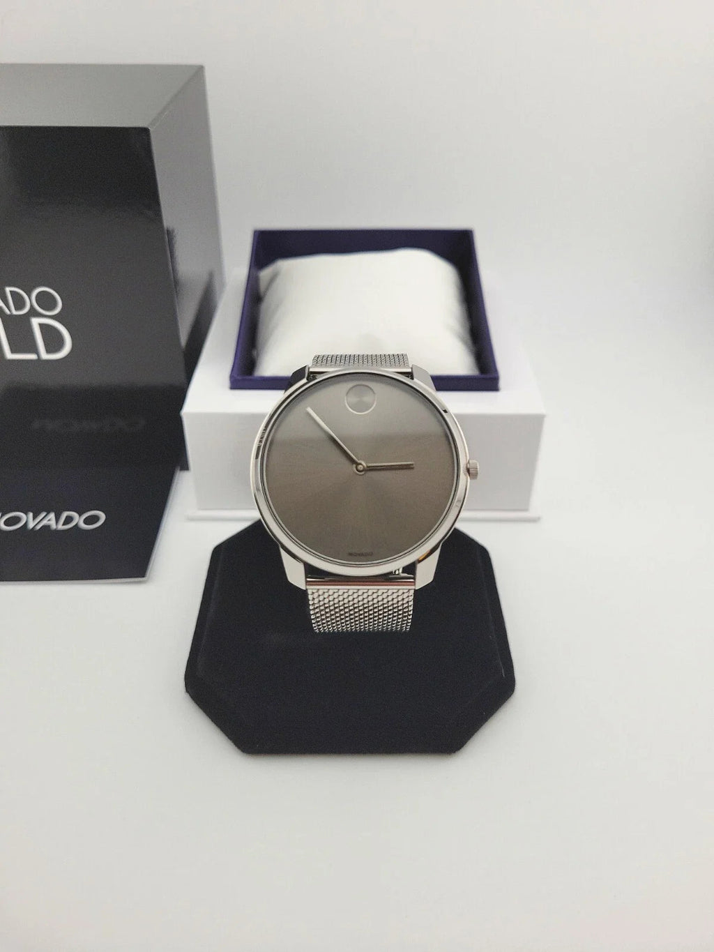 Movado Men's Bold Gray Dial Stainless Steel Watch - 3600599 ($695 MSRP)