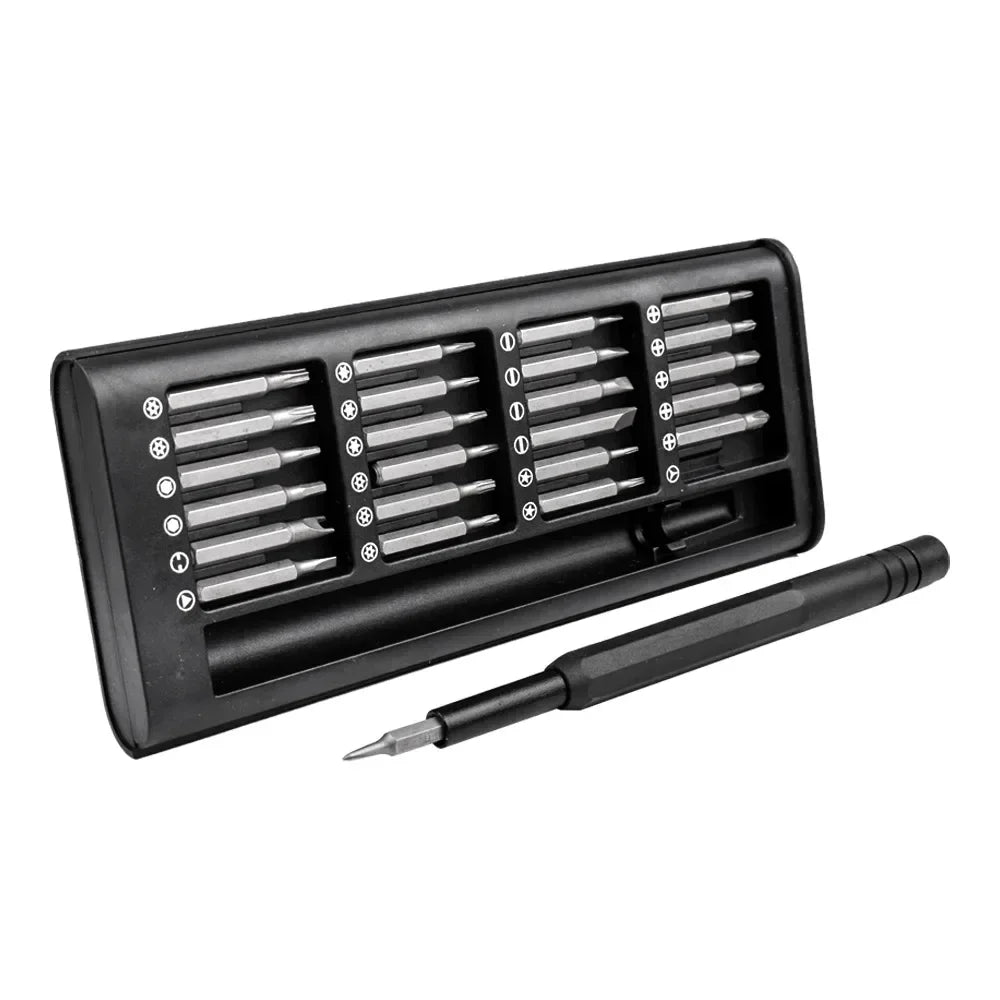 25 in 1 Precision Screwdriver Set Phillips Torx Hexagonal Flat Head Magnetic Screwdriver Head for iPhone PC Watch Camera Glasses