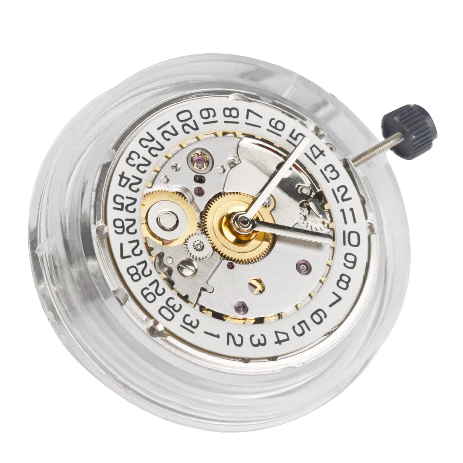 ETA 2824 2824-2 White Clone Movement 25 Jewels Single Calendar Automatic Watch Movement For ETA 2824 2824-2 Modified Replacement