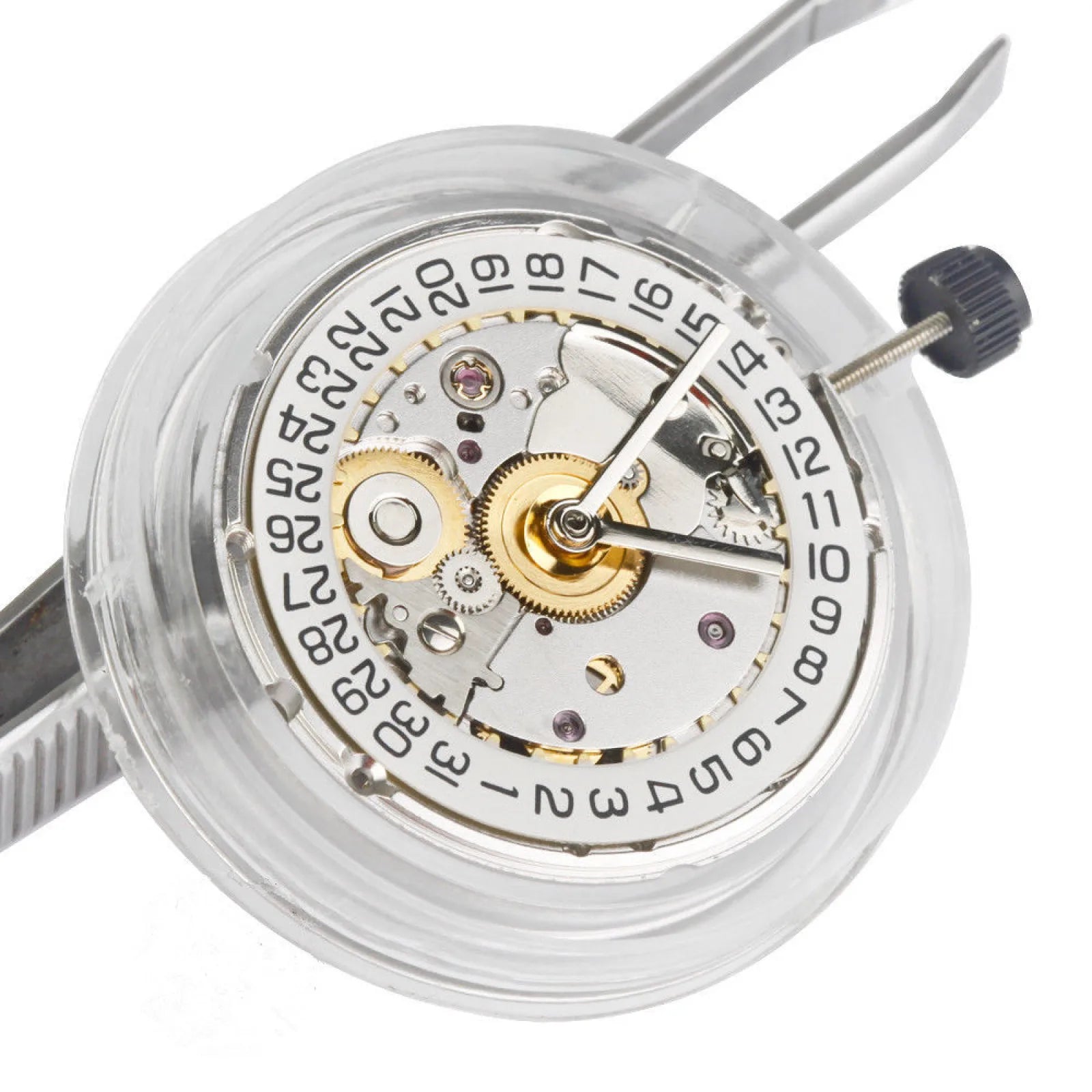 ETA 2824 2824-2 White Clone Movement 25 Jewels Single Calendar Automatic Watch Movement For ETA 2824 2824-2 Modified Replacement